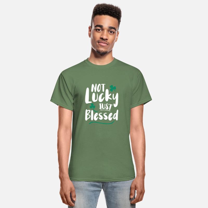 Not Lucky Just Blessed Shamrock Christian Faith