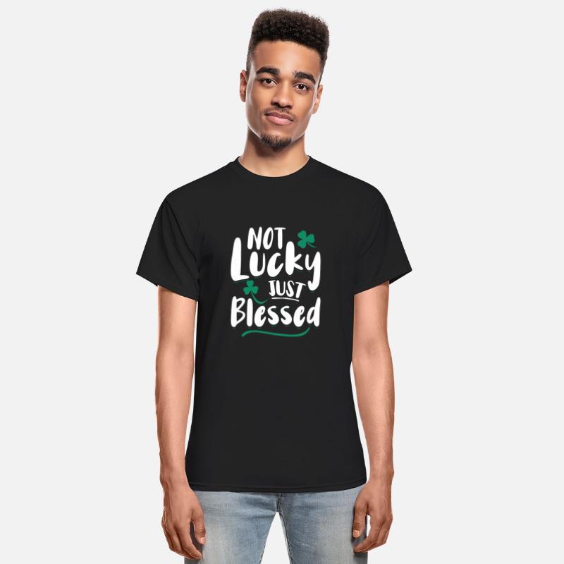 Not Lucky Just Blessed Shamrock Christian Faith