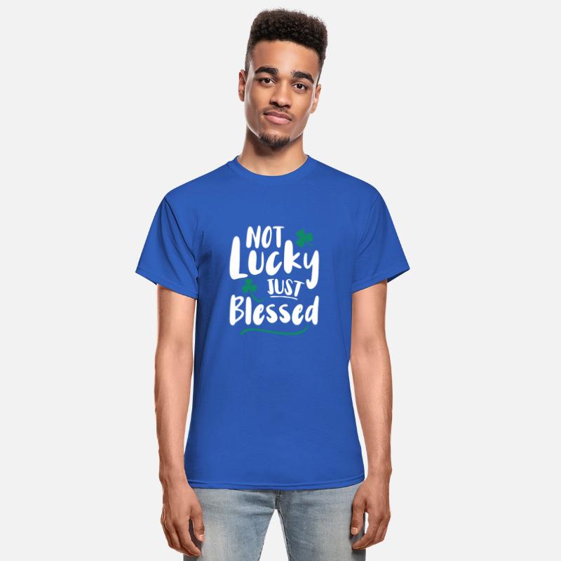 Not Lucky Just Blessed Shamrock Christian Faith