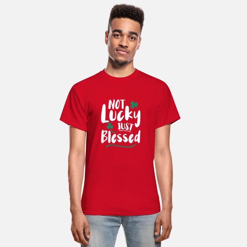 Not Lucky Just Blessed Shamrock Christian Faith