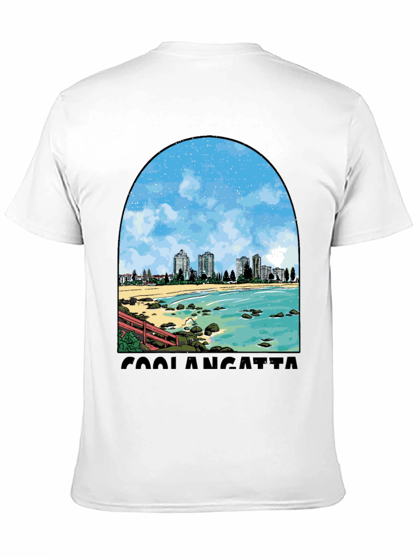 Coolangatta Beach Graphic Tee - Stylish Comfort