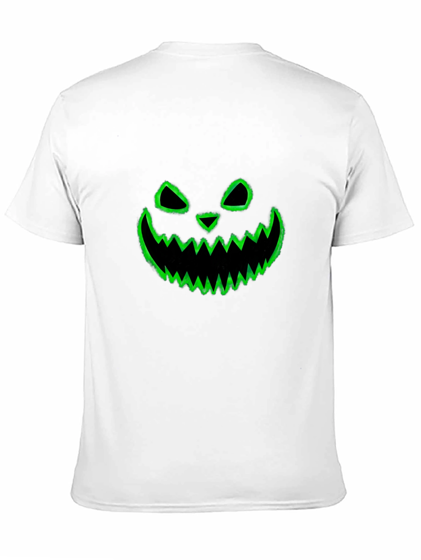 Spooky Pumpkin Face Graphic Tee - Black