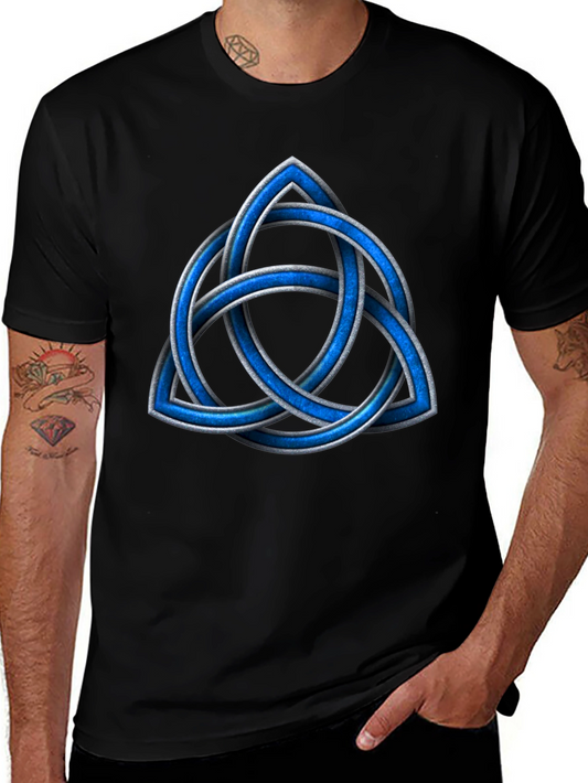 Celtic Knot T-Shirt - Blue Triquetra Design