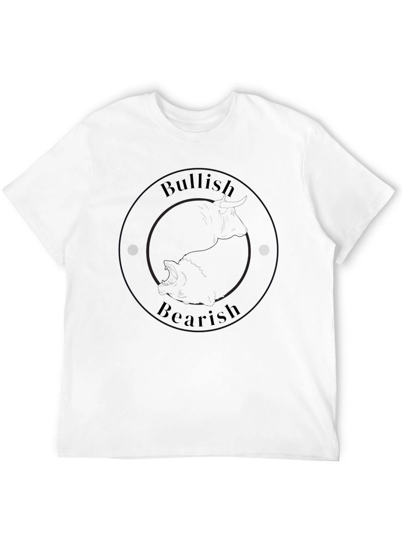 Bullish Bearish Graphic Black Tee