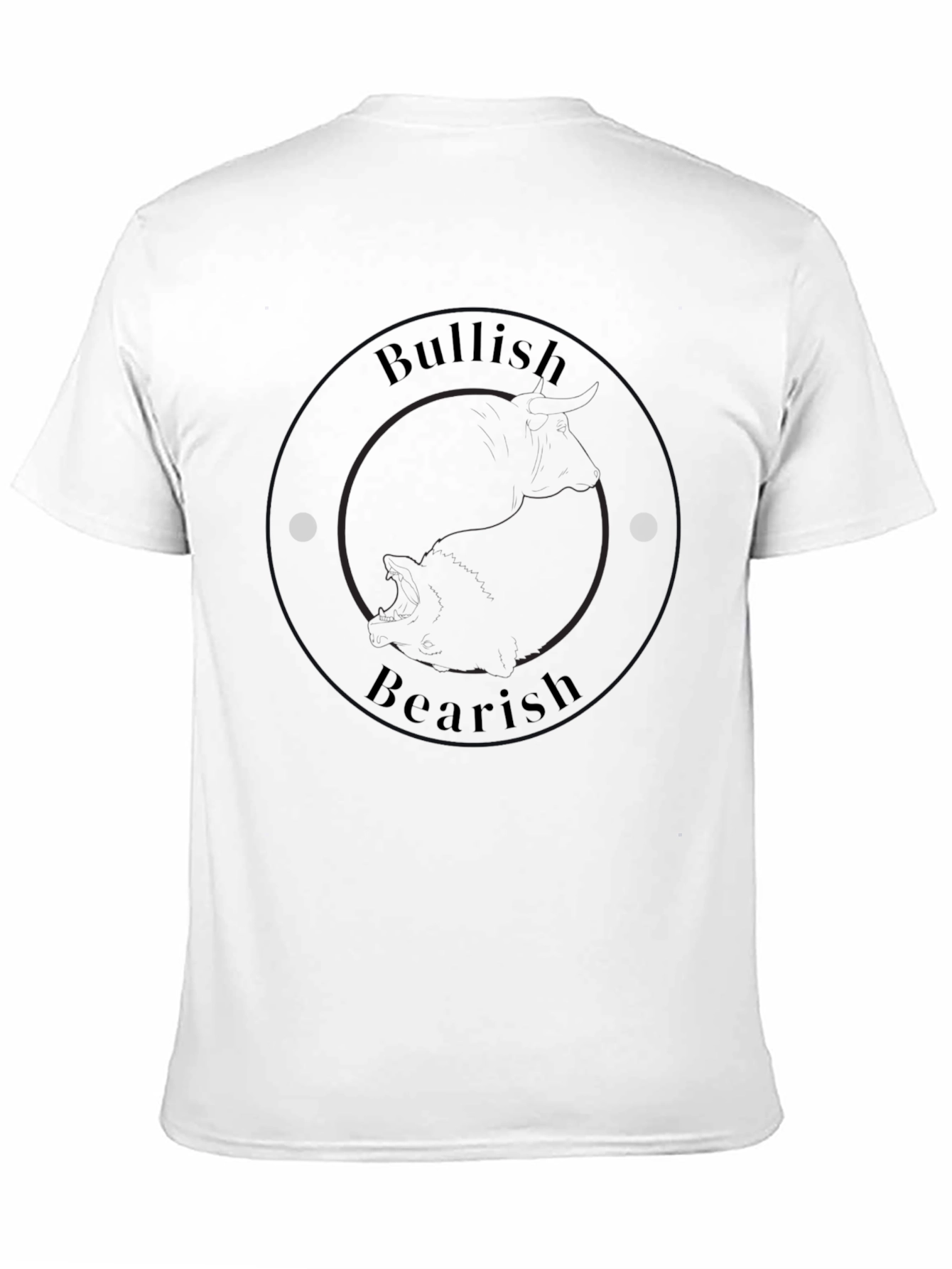 Bullish Bearish Graphic Black Tee
