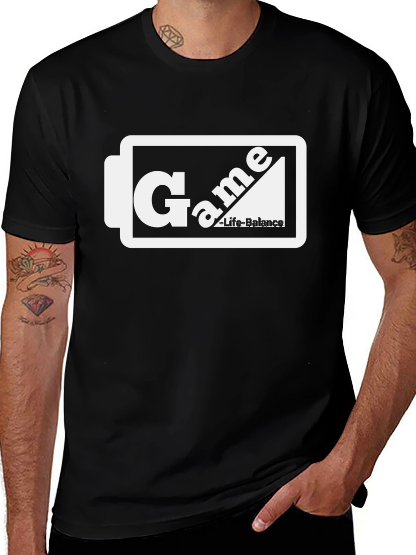 Game Life Balance Graphic T-Shirt - Gamer Apparel