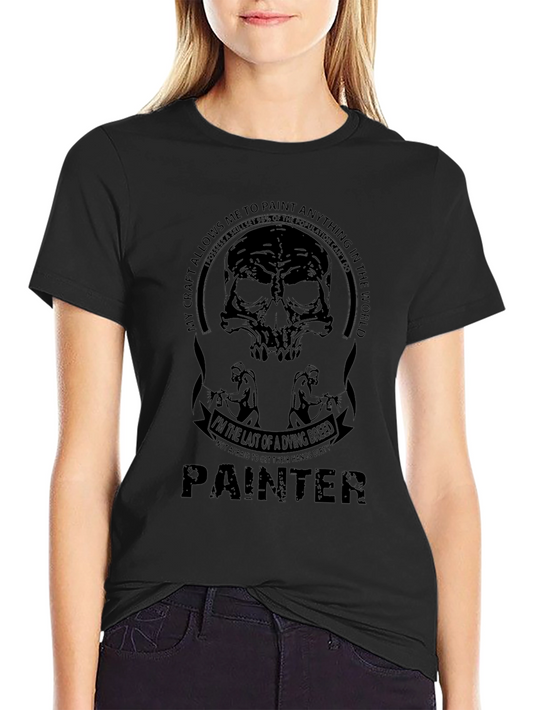 Painter Skull Graphic T-Shirt - Last of a Dying Breed