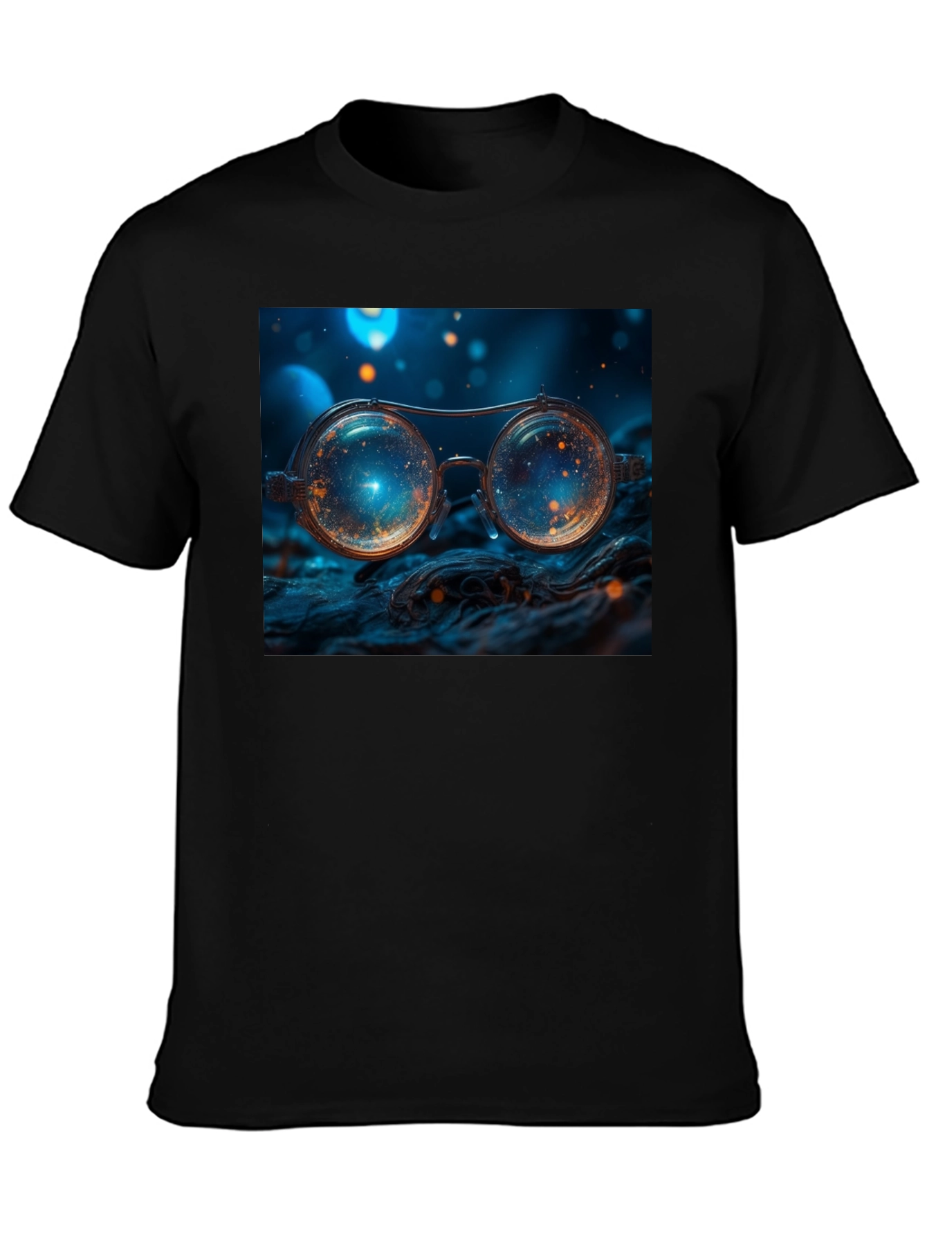 Galaxy Goggles Graphic Tee - Black