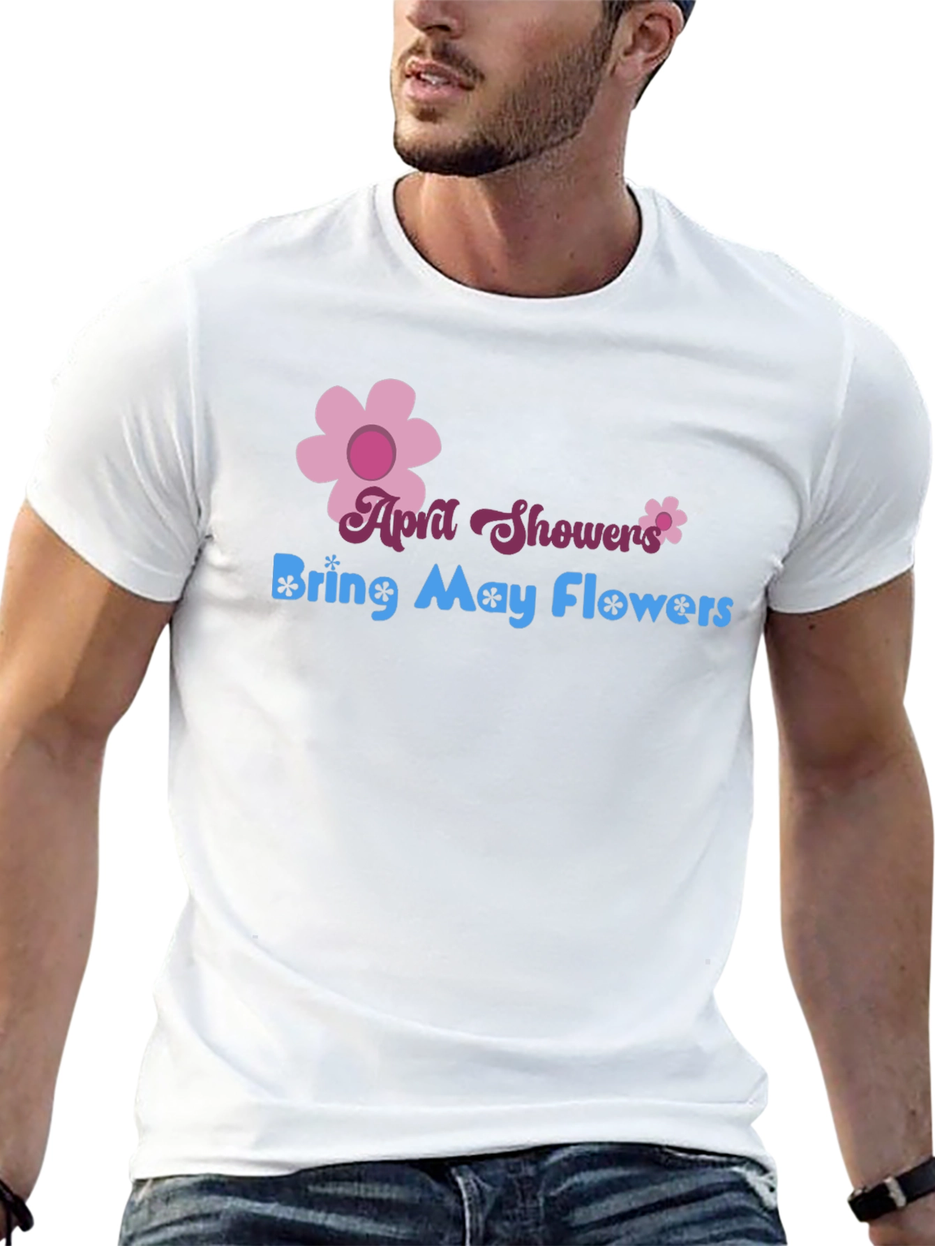 April Showers Bring May Flowers Graphic T-Shirt