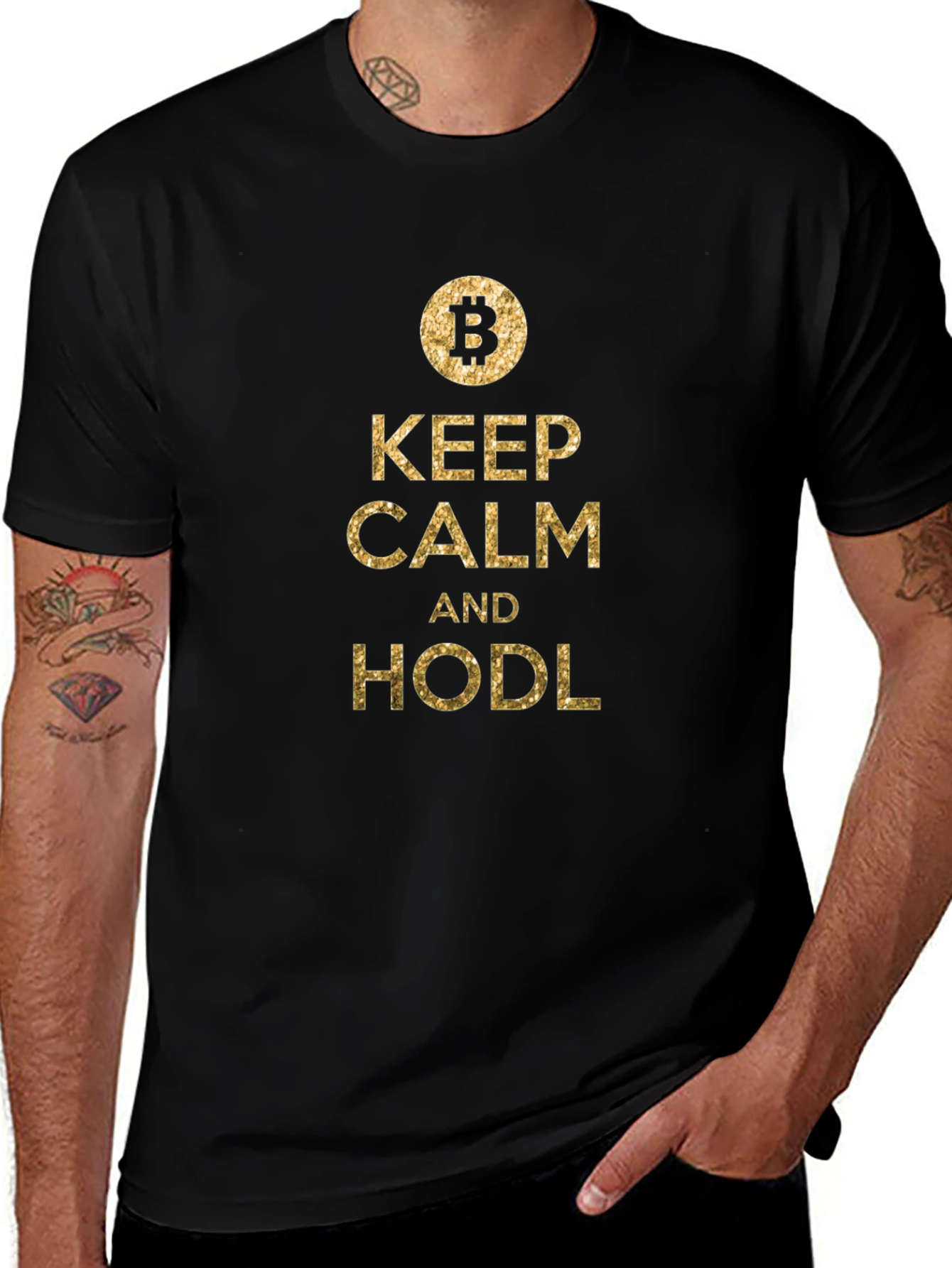 Keep Calm and HODL Bitcoin T-Shirt