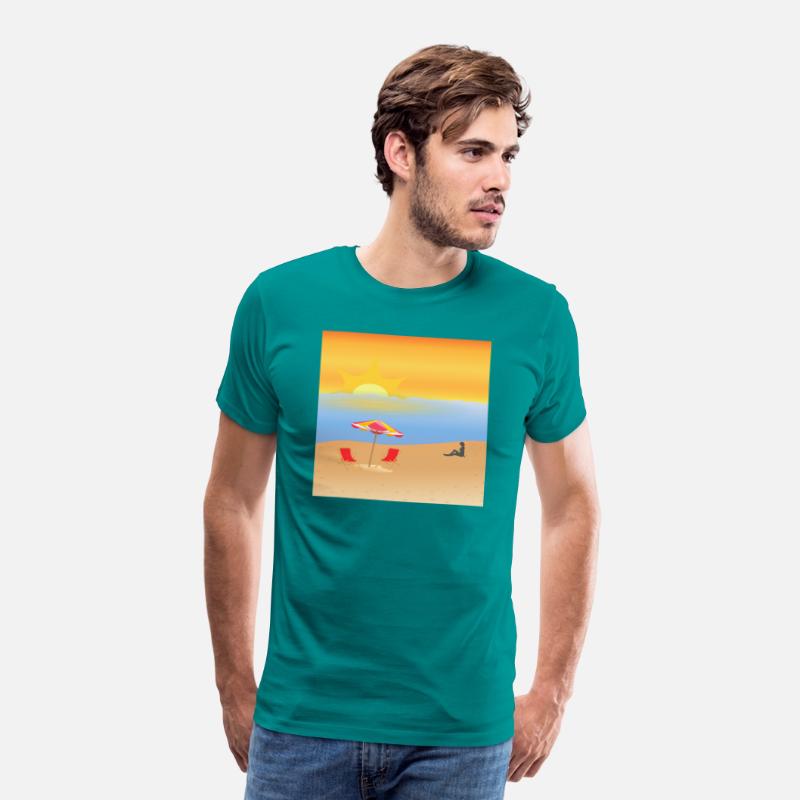 On the beach
