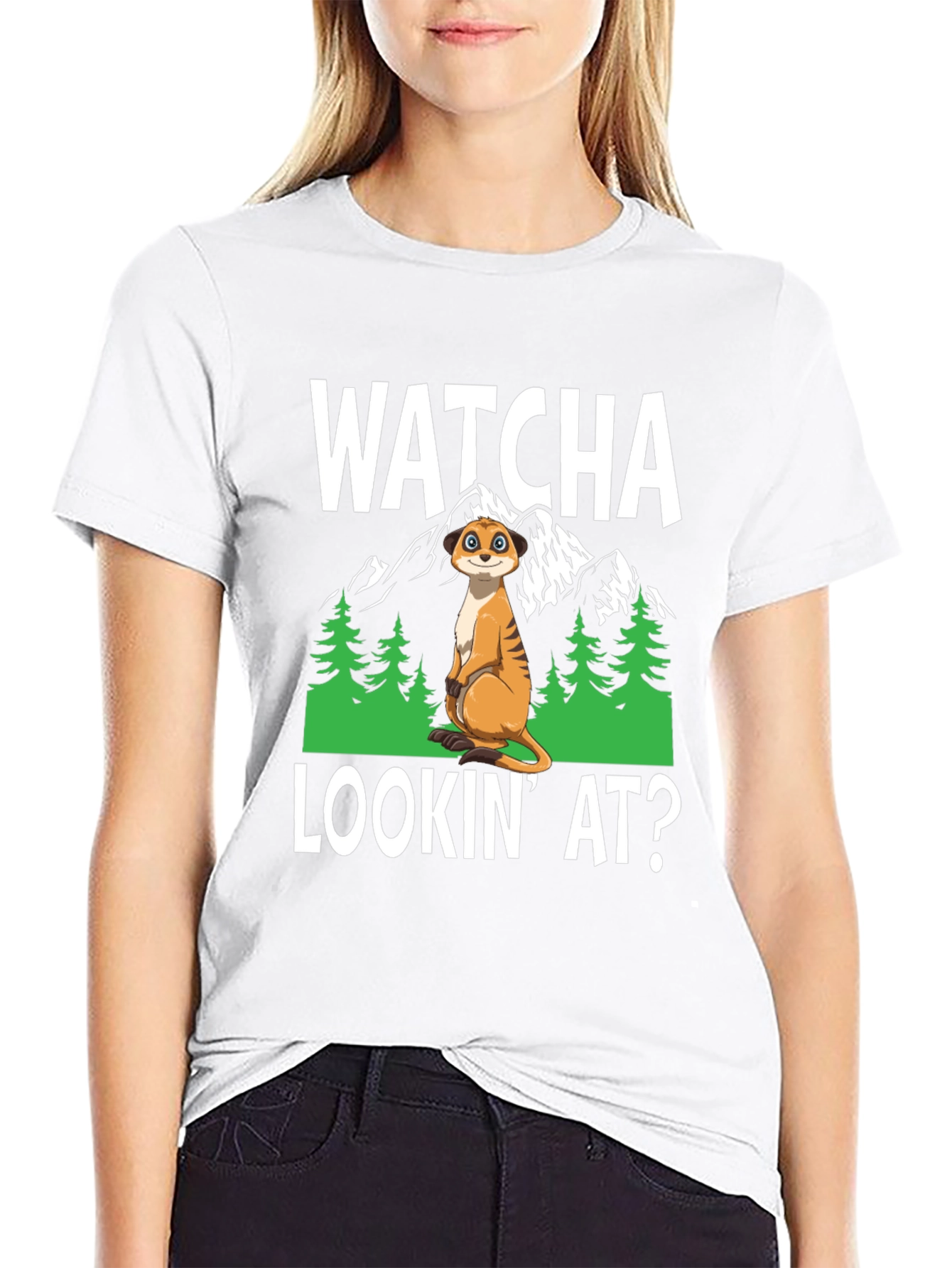 Watcha Lookin At? Meerkat Graphic Tee