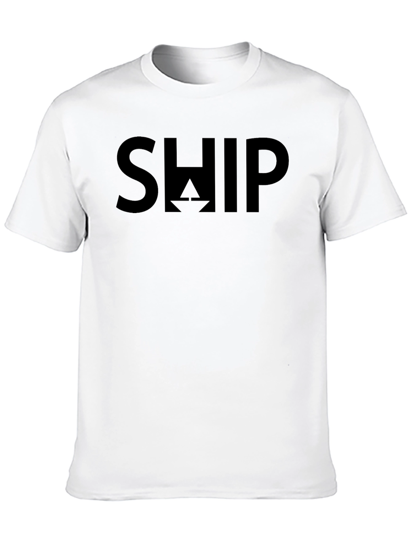 Mens Black Graphic T-Shirt - SHIP