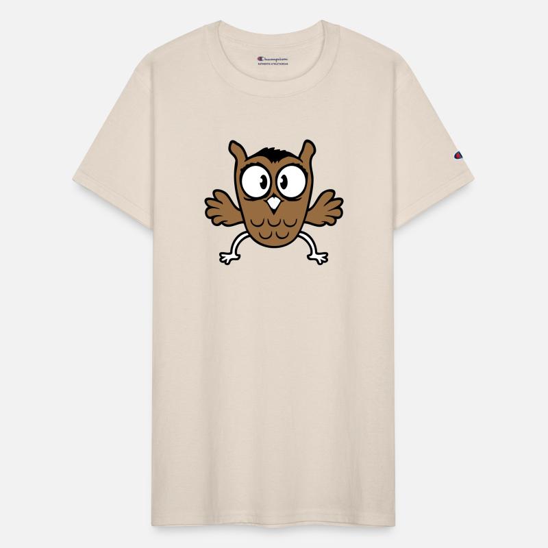 Owl jumps funny jumping jack flies flutters happy