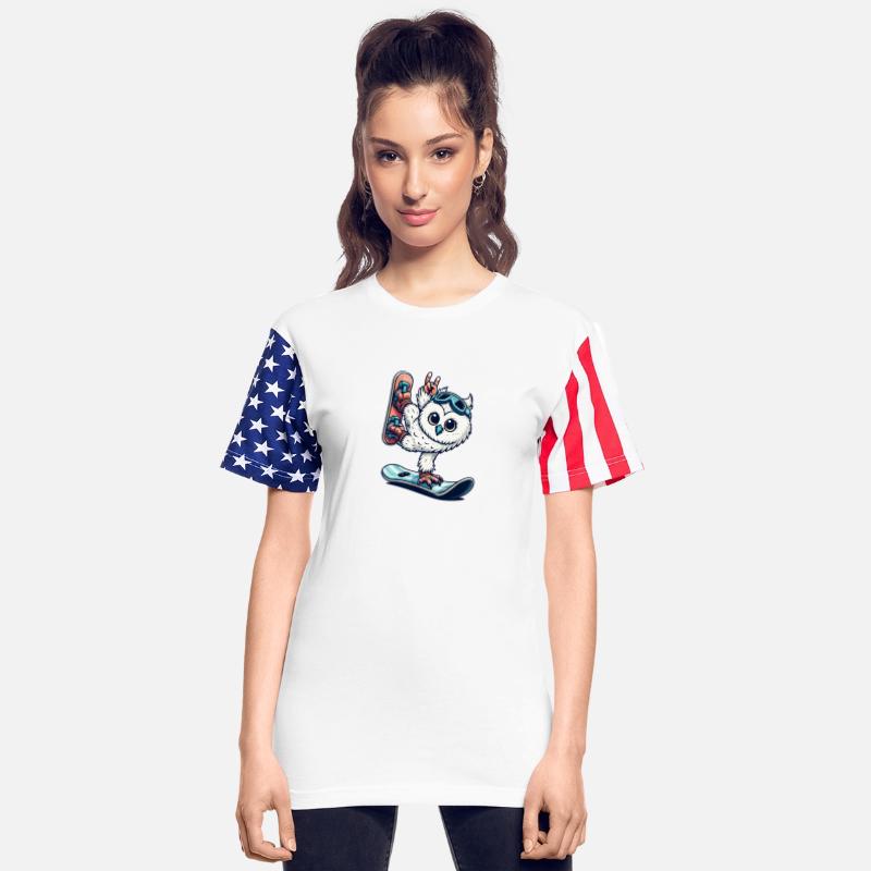 Owl Snowboard Snowy Owl Winter Sports Vacation
