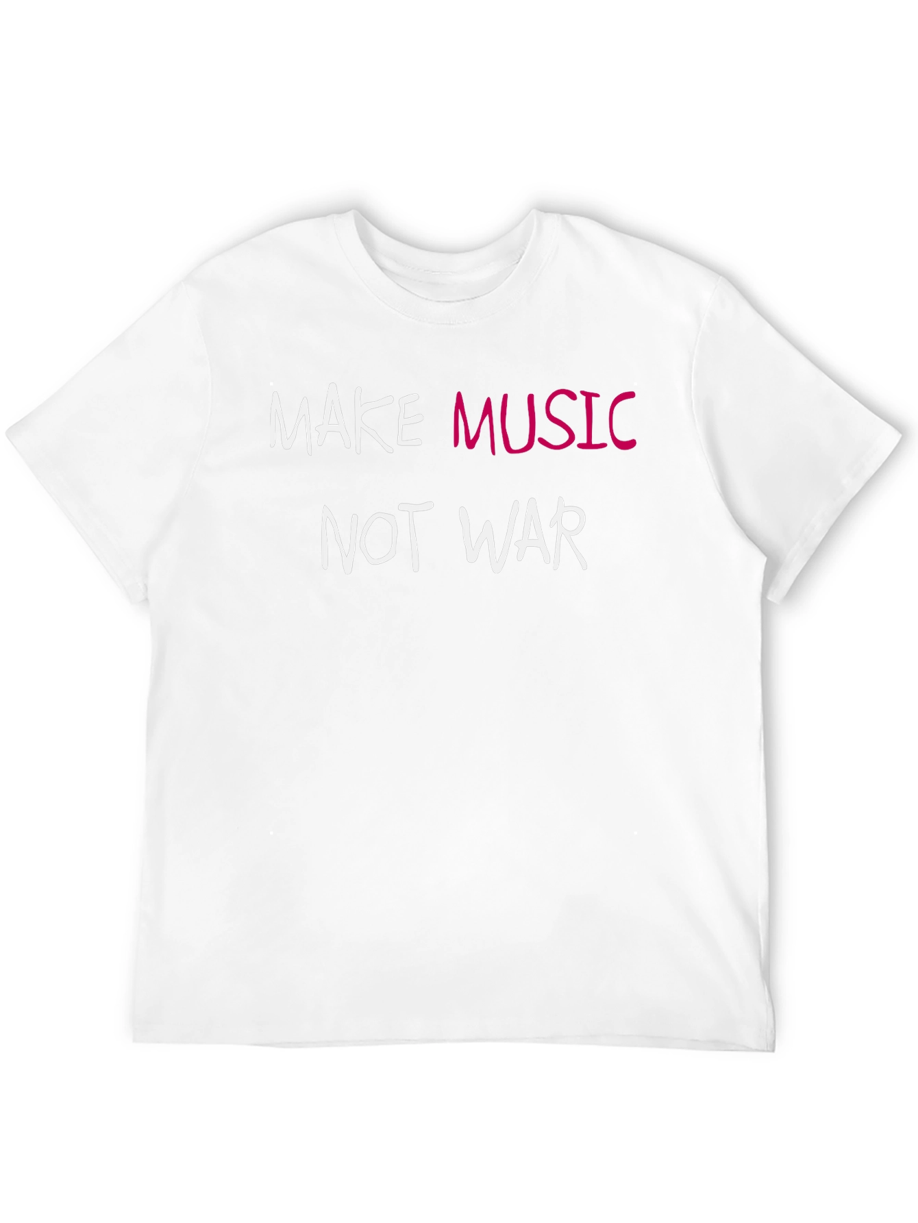 Make Music Not War Graphic Tee - Black