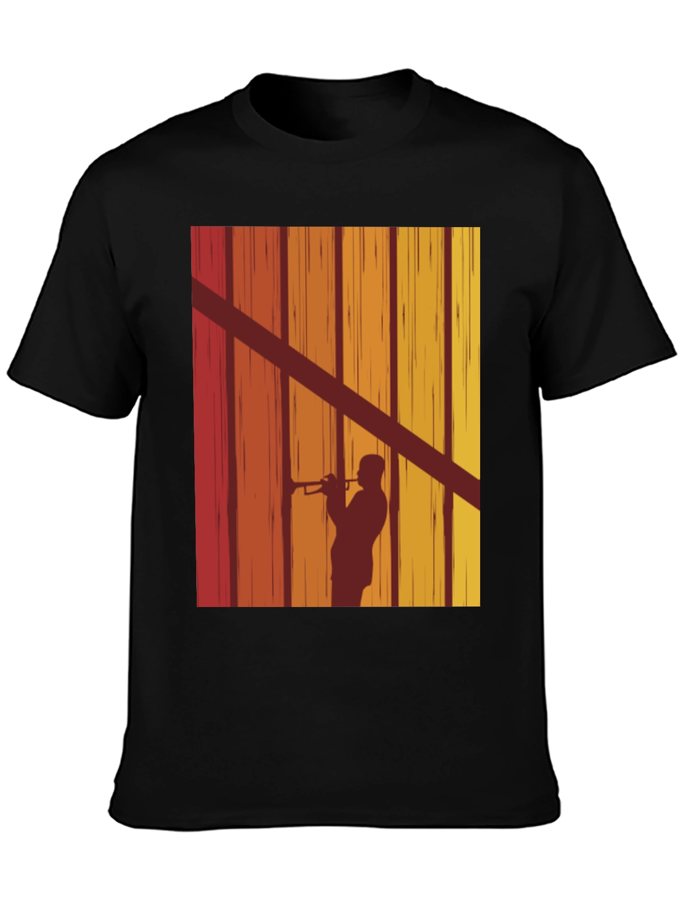 Retro Trumpet Player Graphic Tee