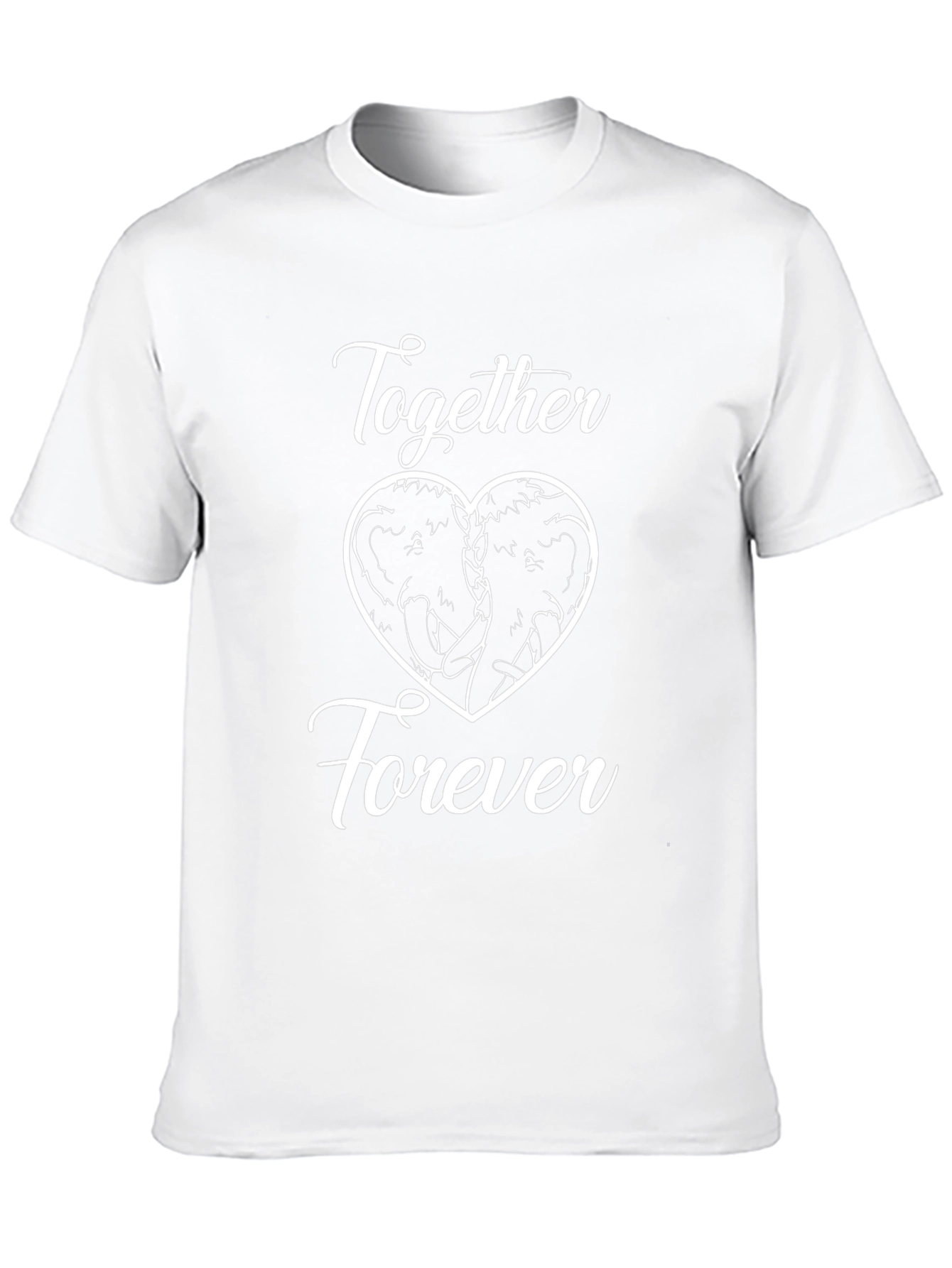 Together Forever Elephant Heart Graphic Tee