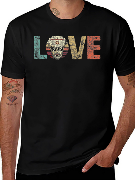 Retro Nurse Love Graphic Tee - Vintage Style T-Shirt