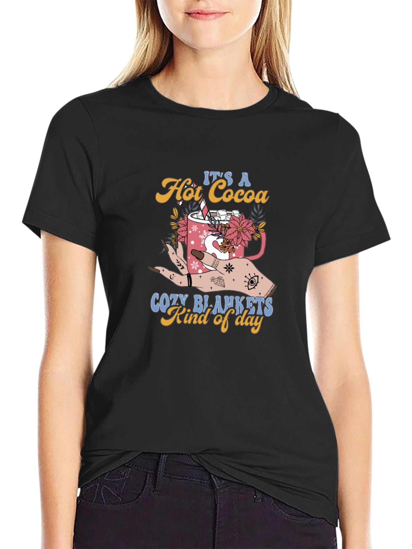 Hot Cocoa Cozy Blankets T-Shirt