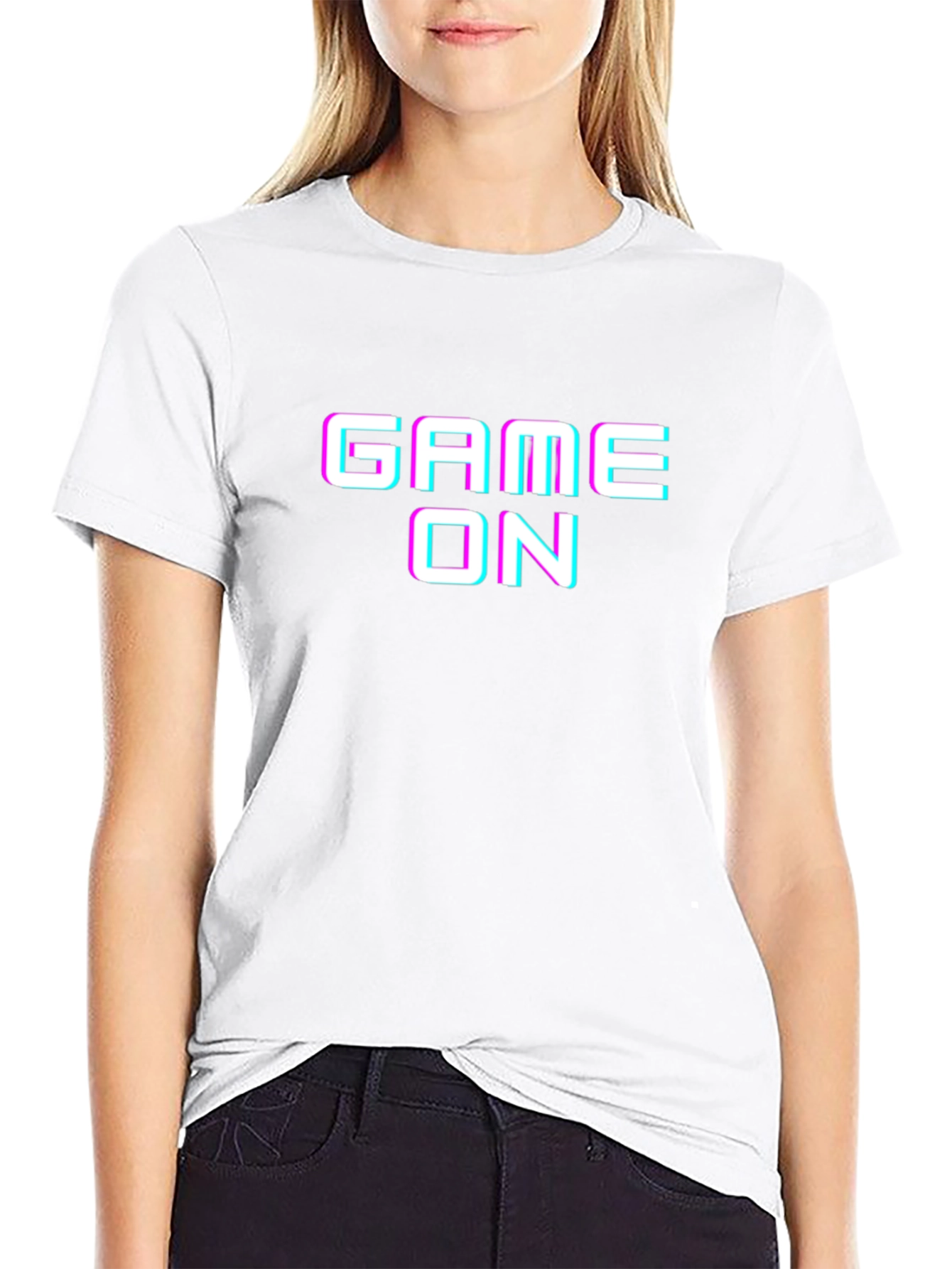 Game On Graphic Tee - Black Gamer T-Shirt