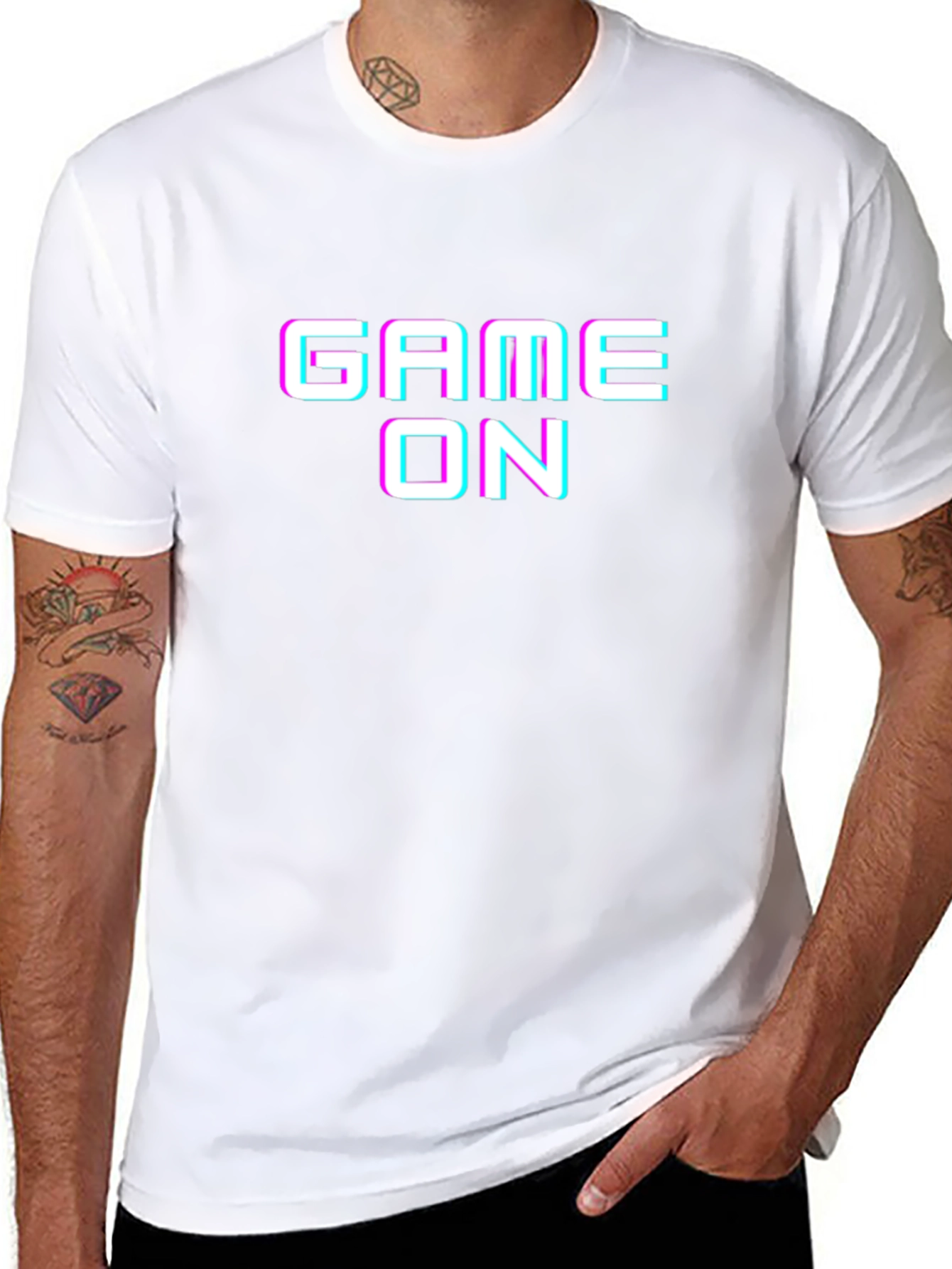 Game On Graphic Tee - Black Gamer T-Shirt