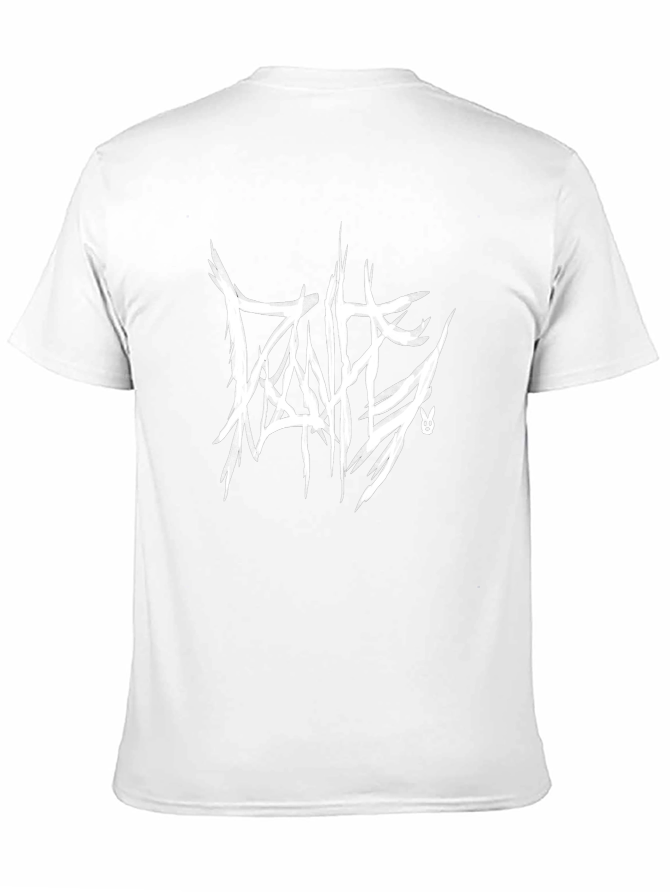 Black T-Shirt with White Graphic