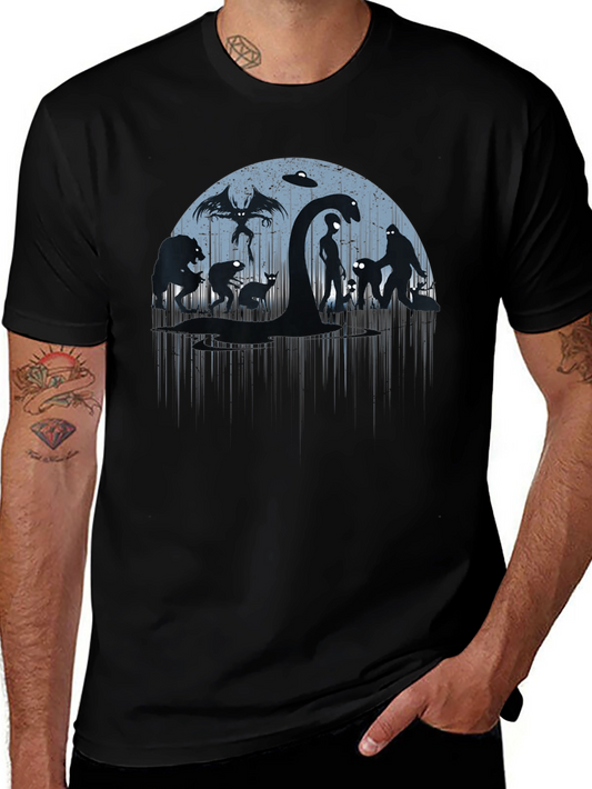 Cryptid Crew T-Shirt - Creature Silhouette Design