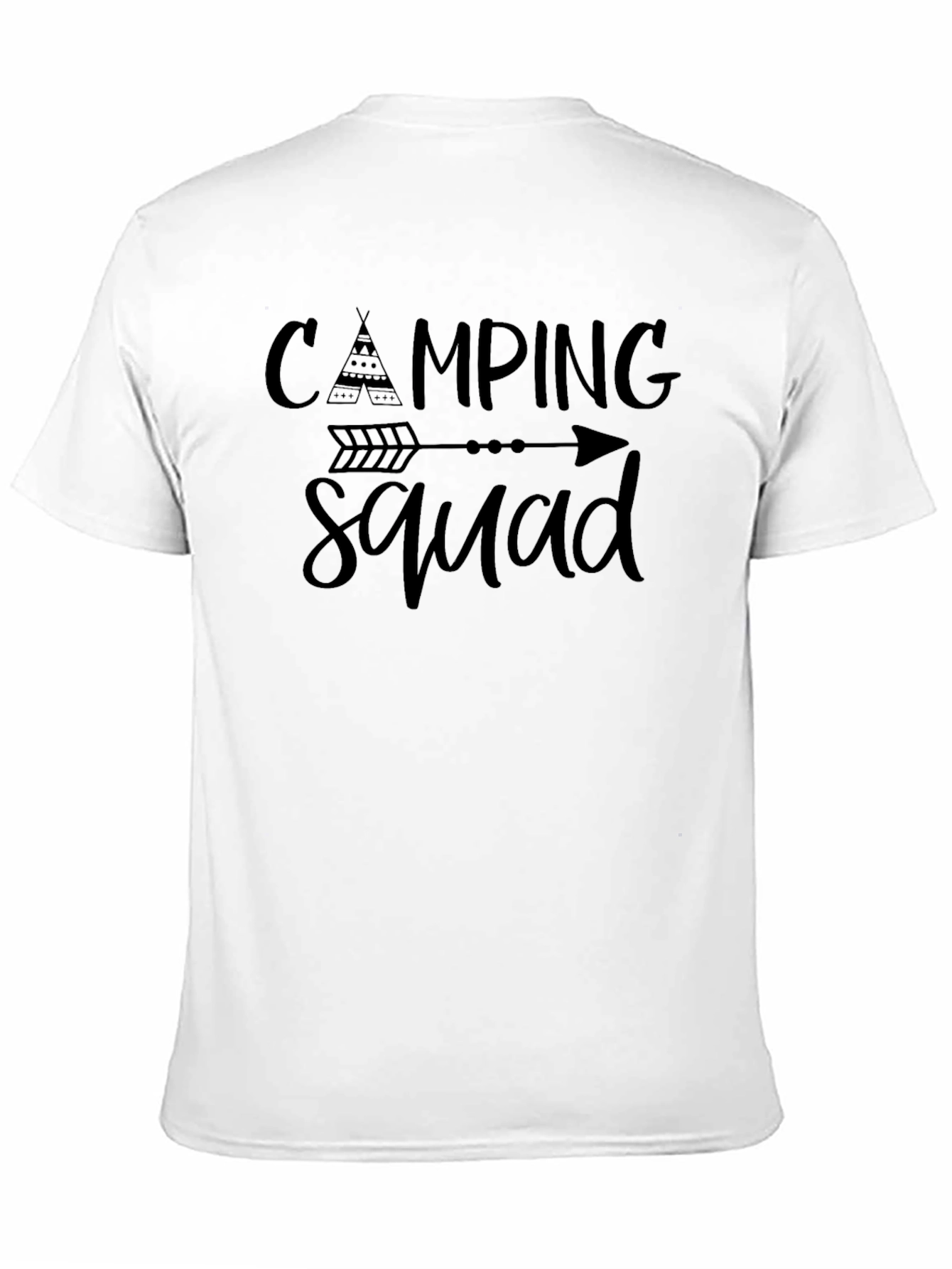 Camping Squad Black Graphic Tee