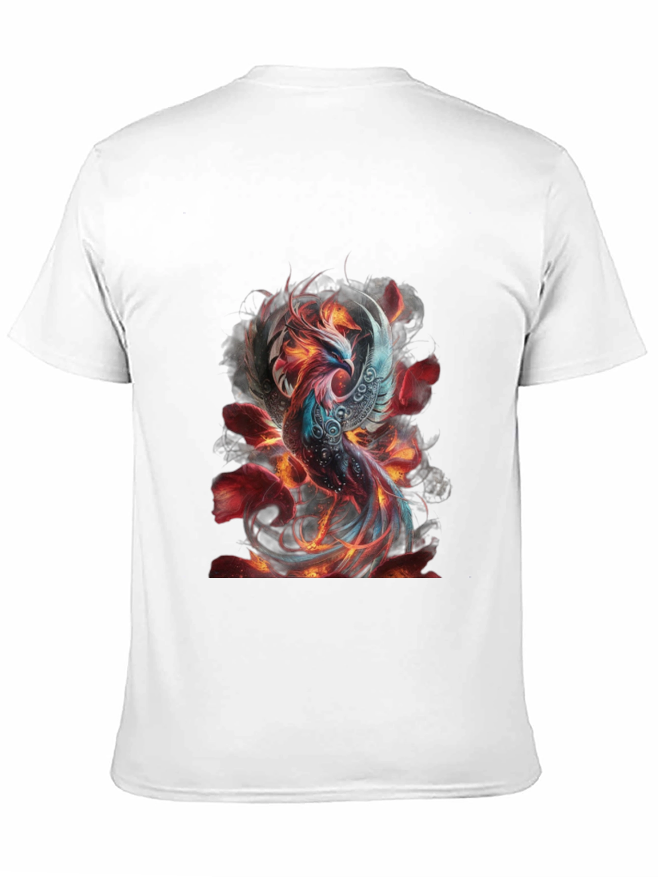 Fiery Phoenix Graphic T-Shirt - Mens Black Tee