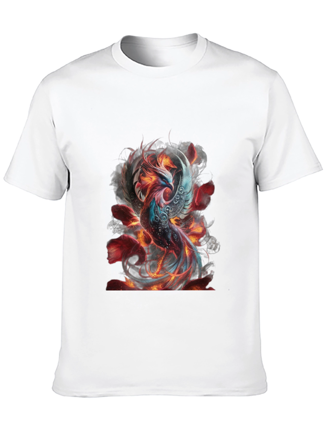 Fiery Phoenix Graphic T-Shirt - Mens Black Tee
