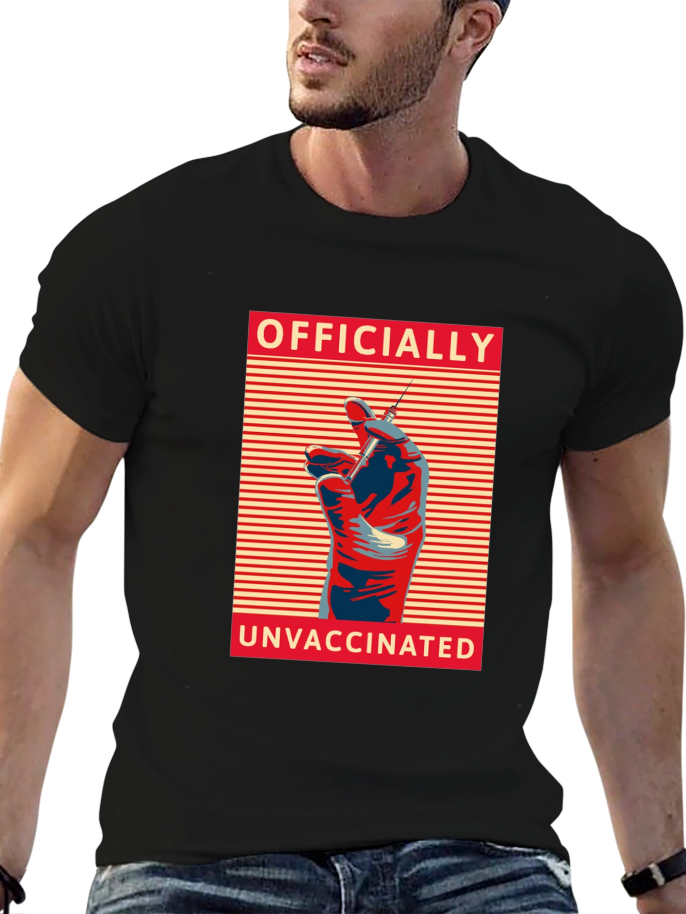 Officially Unvaccinated T-Shirt - Anti-Vax Protest Apparel