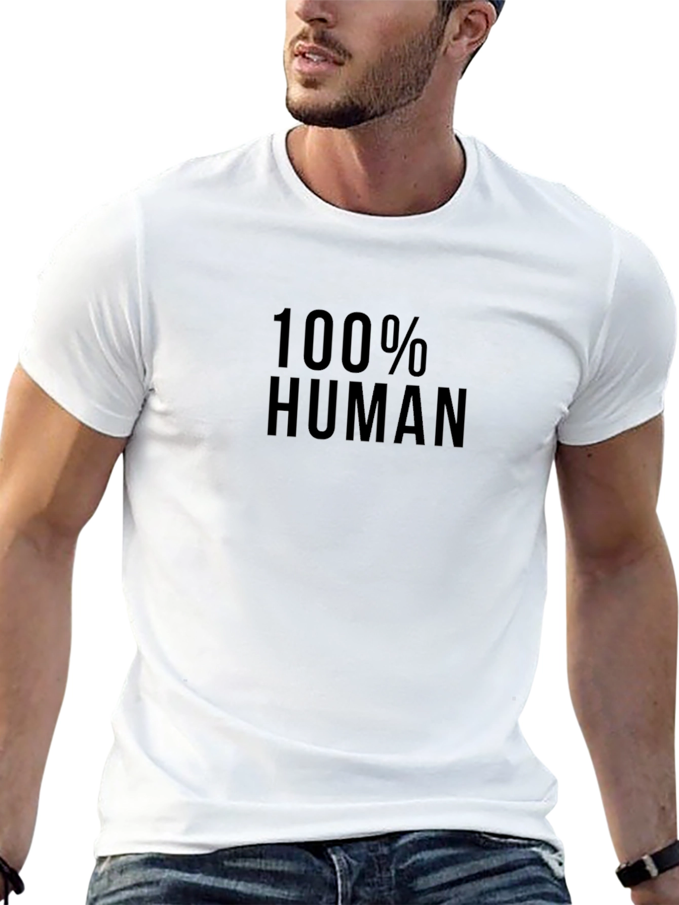 100% Human Crew Neck T-Shirt