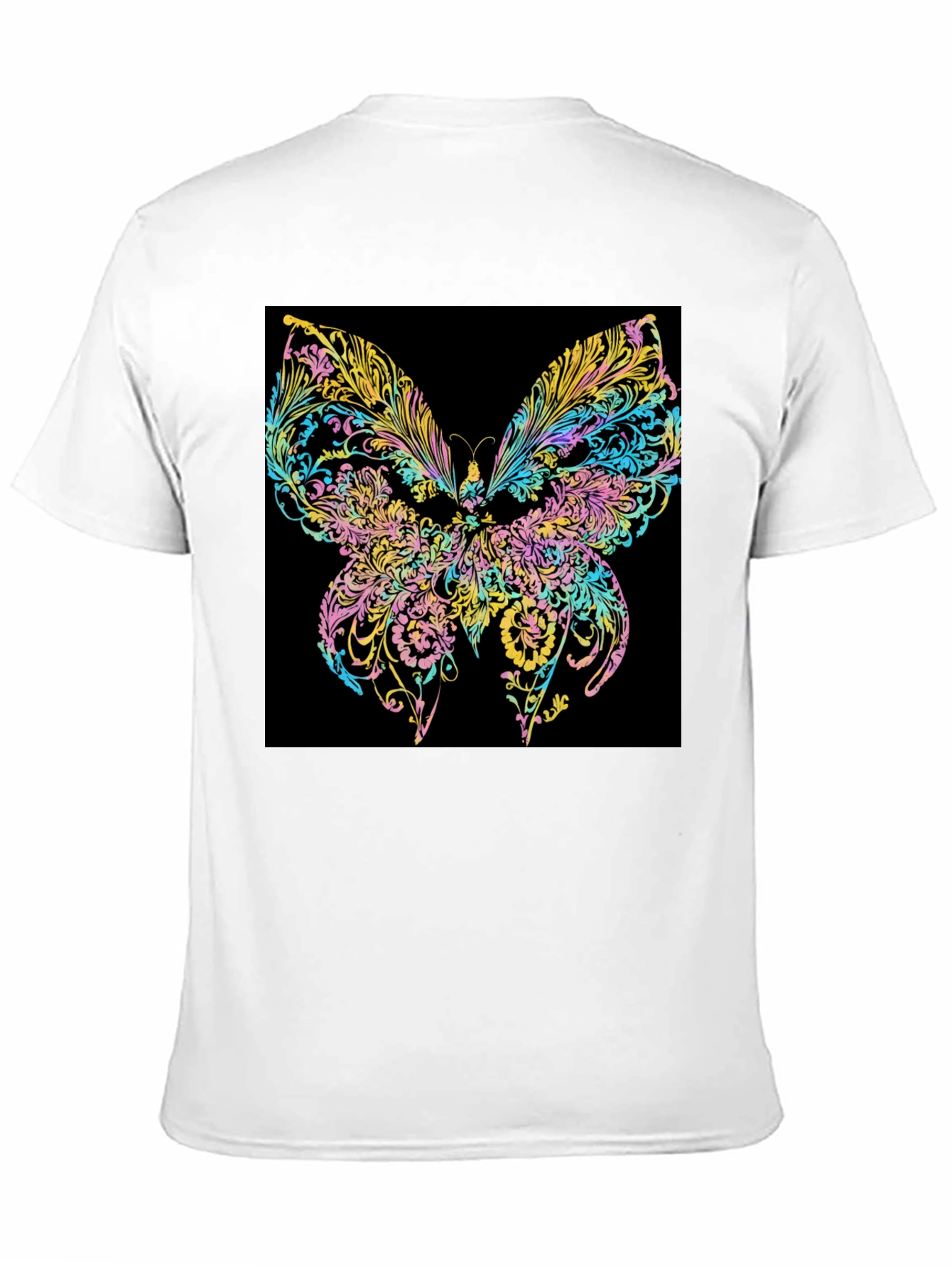 Butterfly Art Black T-Shirt