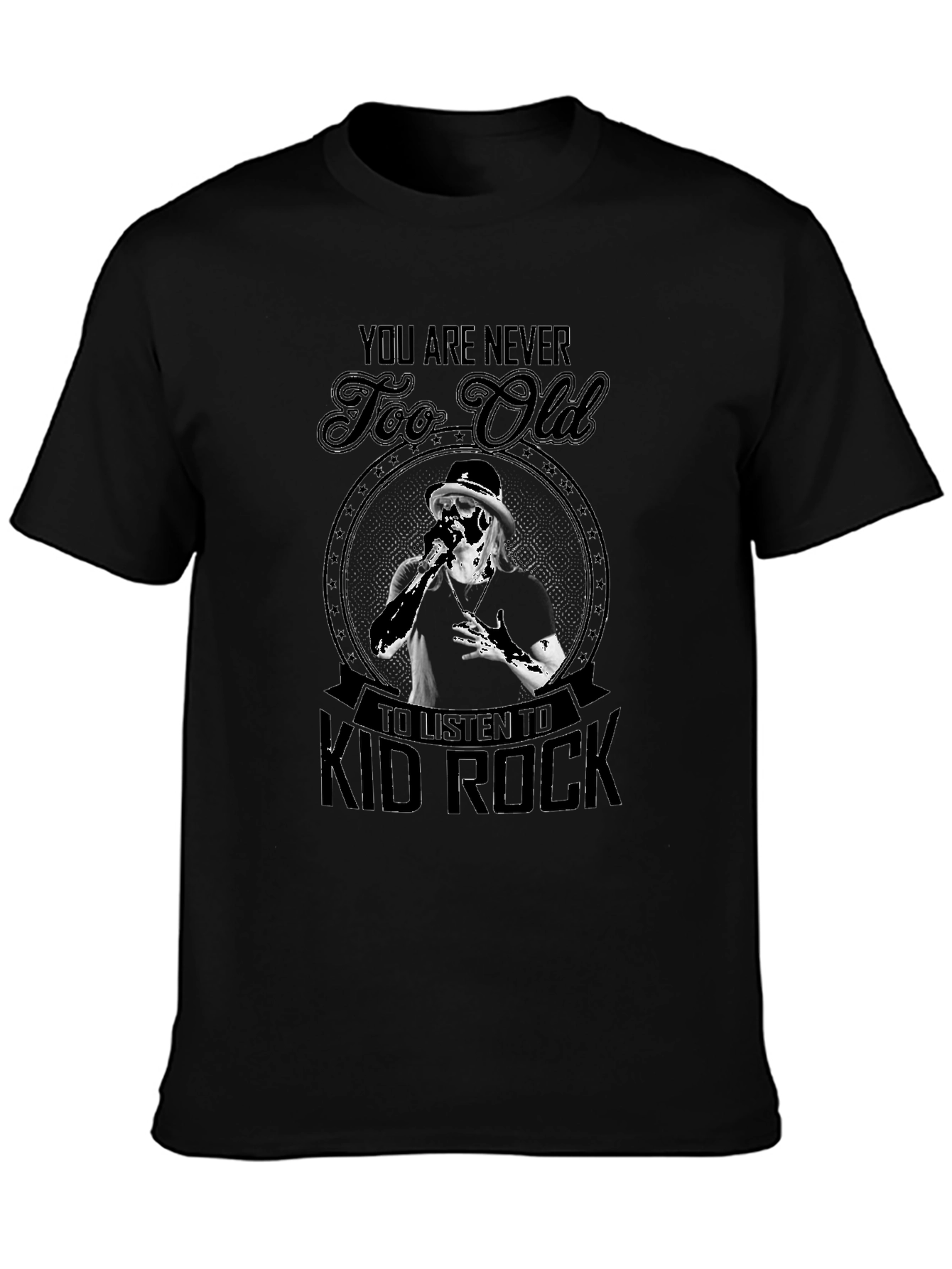 Kid Rock Never Too Old Black T-Shirt