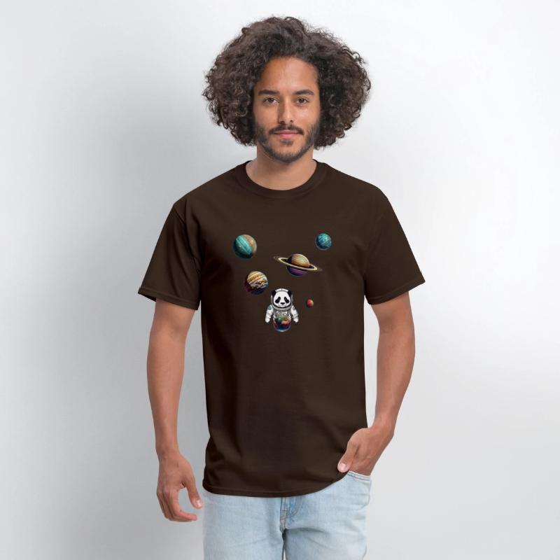 Panda Astronaut Explores The Planets Colour