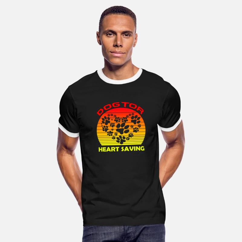 Paw Heart Dogtor retro sunset