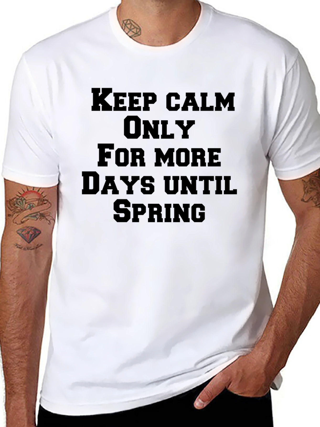 Keep Calm Spring T-Shirt - Mens Graphic Tee