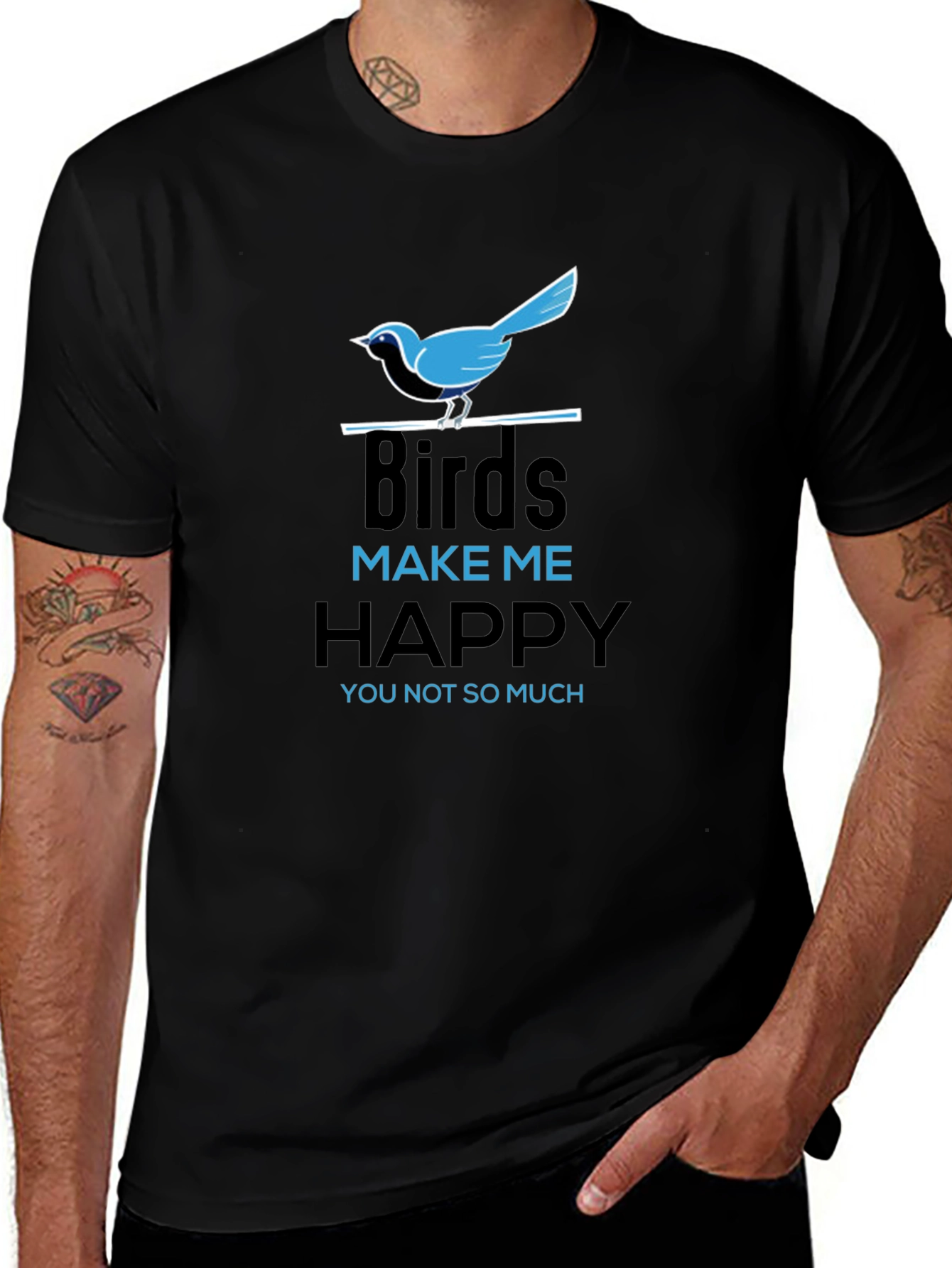 Birds Make Me Happy Graphic Tee