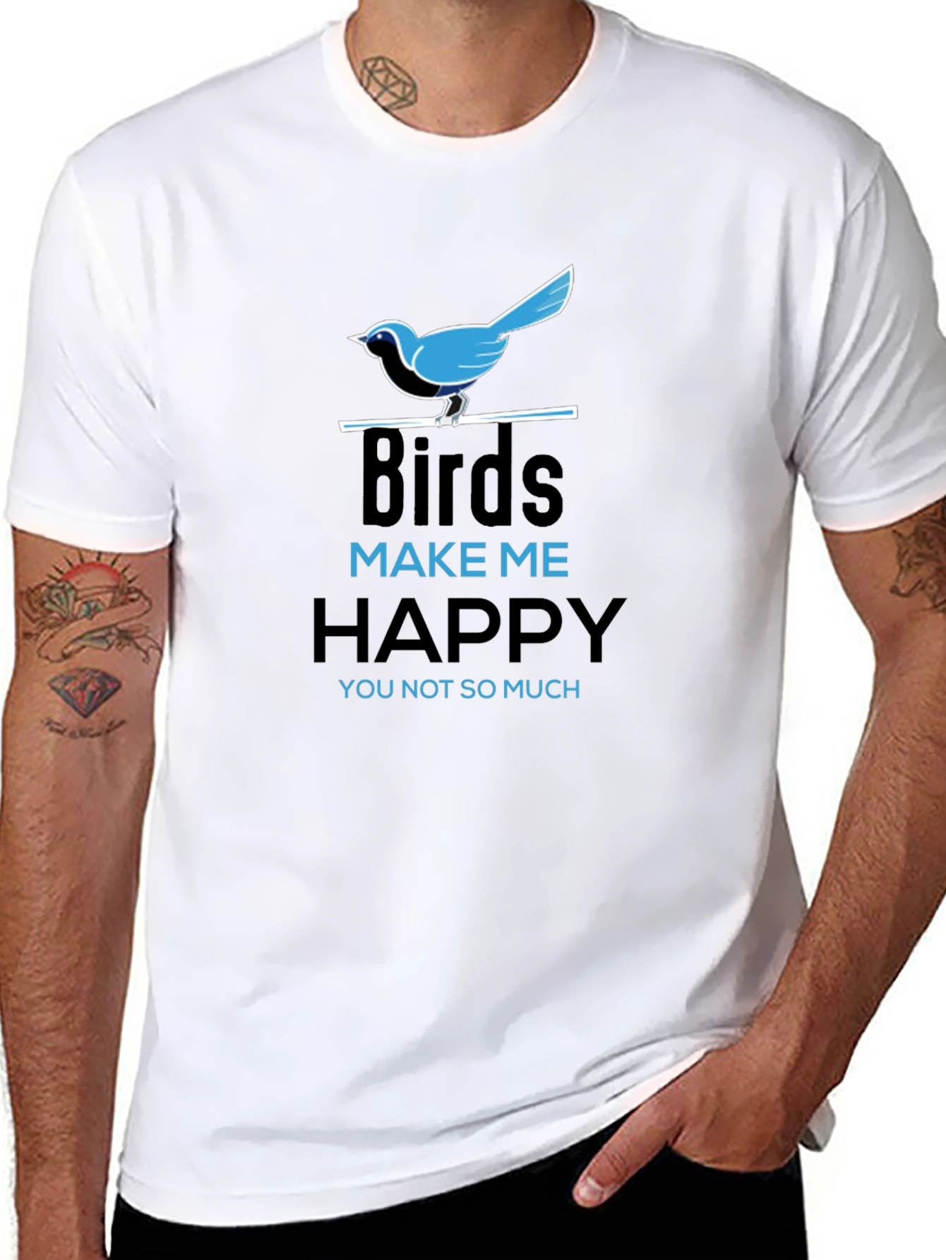 Birds Make Me Happy Graphic Tee