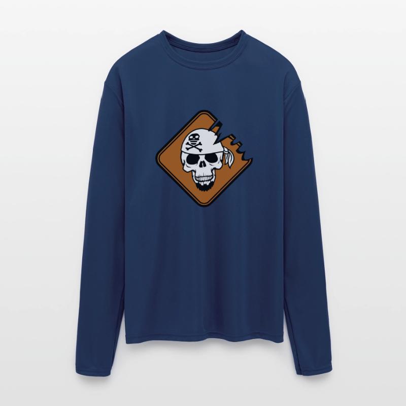 Pirate Shield Skull Skeleton Danger Warning Sign