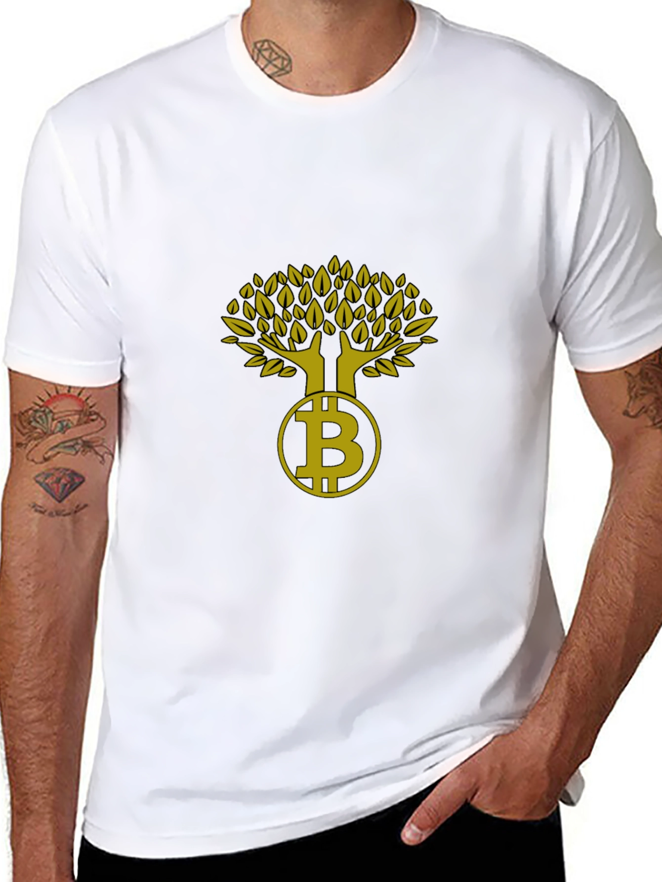 Bitcoin Tree Graphic Tee - Crypto Investor Fashion