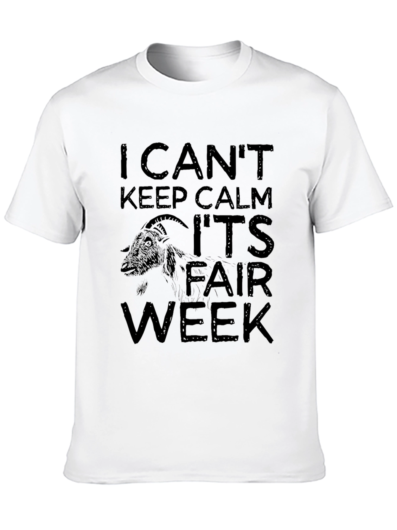 I Cant Keep Calm Its Fair Week Black T-Shirt