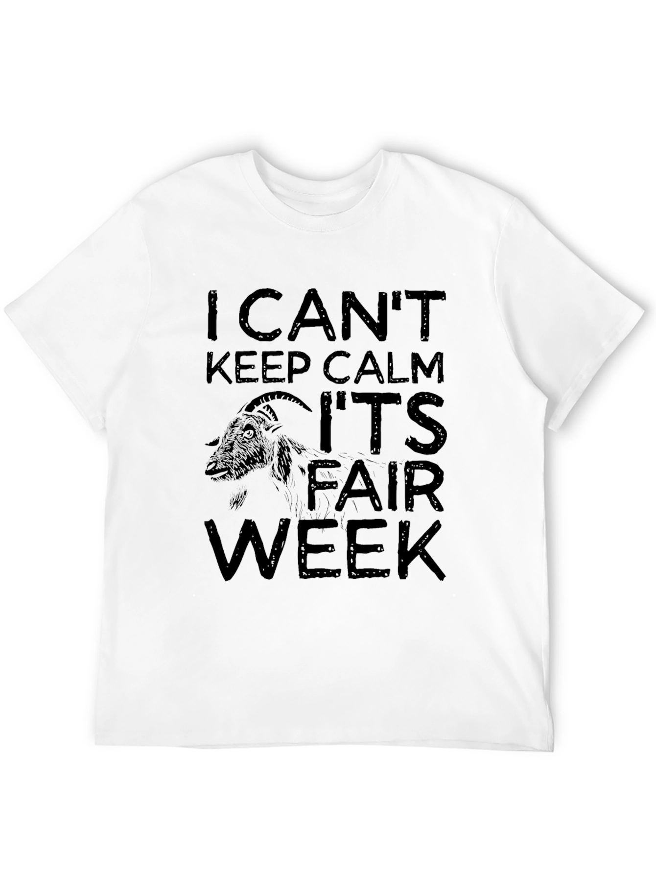 I Cant Keep Calm Its Fair Week Black T-Shirt