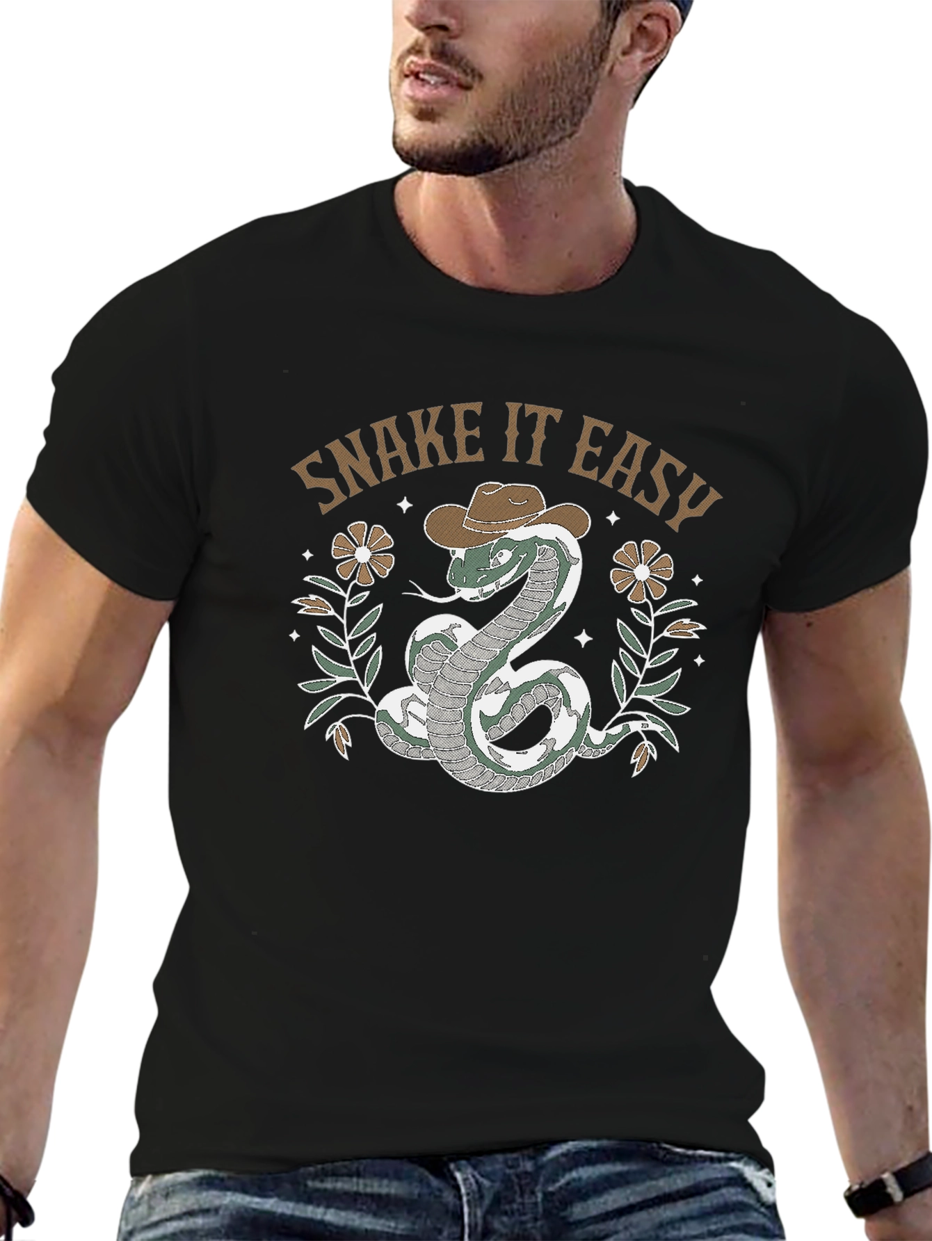 Snake It Easy Graphic T-Shirt