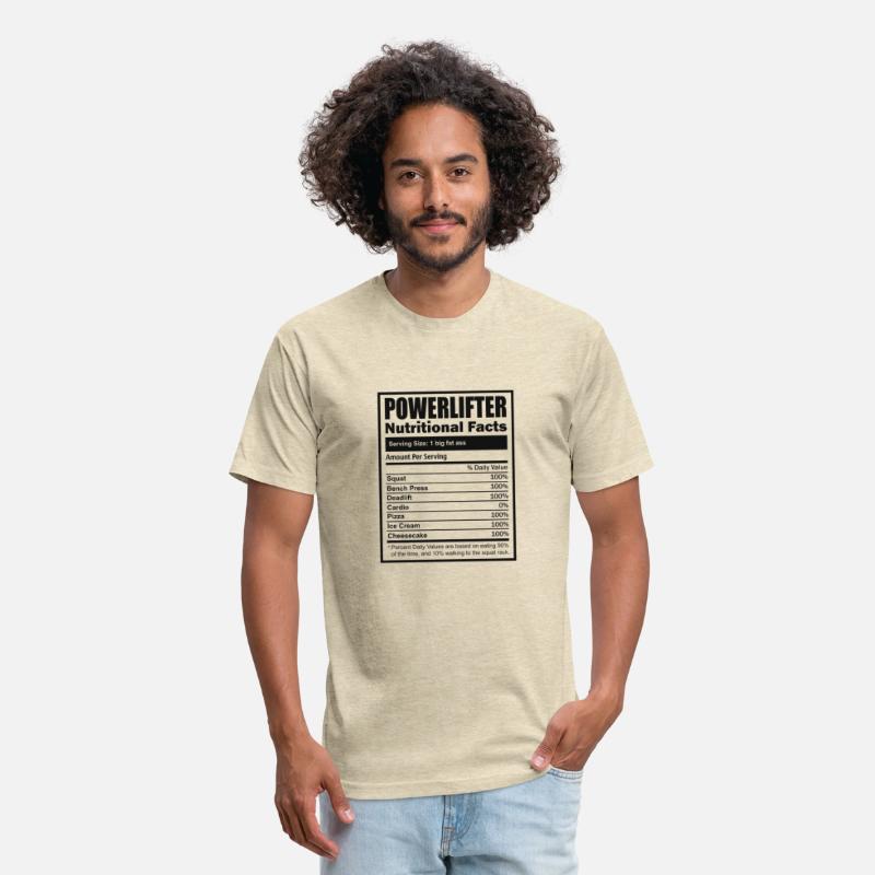 Powerlifter Nutritional Facts Label - Funny Powerl