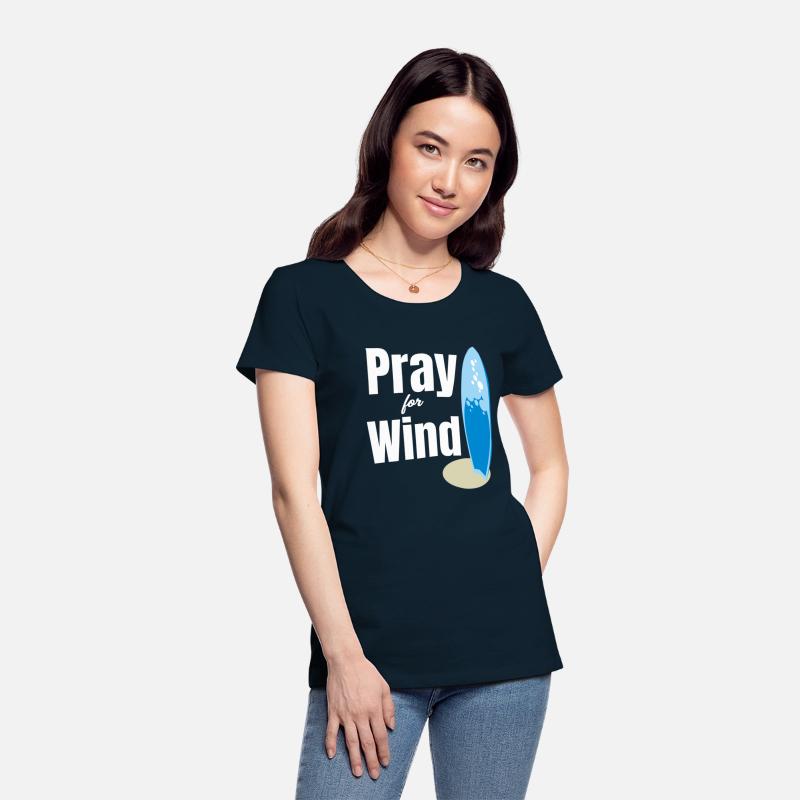Pray For Wind Funny Kitesurfing Sailboard Windy