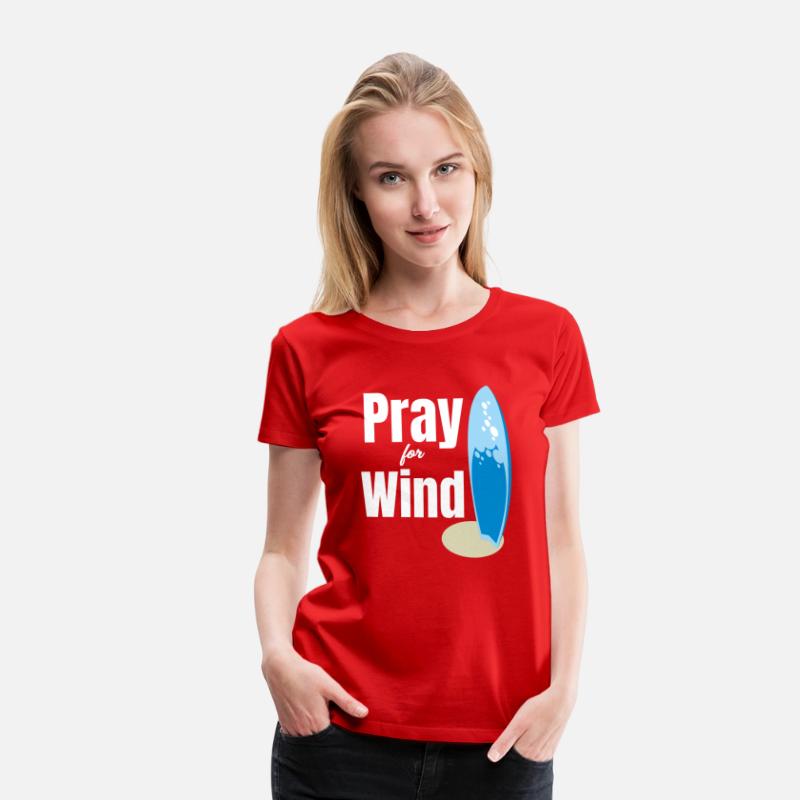 Pray For Wind Funny Kitesurfing Sailboard Windy