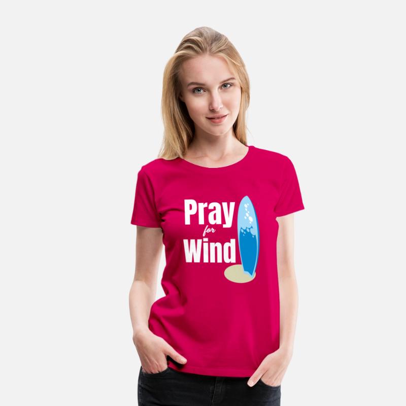 Pray For Wind Funny Kitesurfing Sailboard Windy