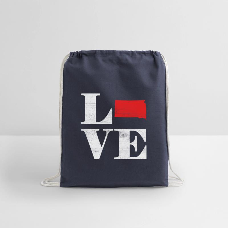 Proud America State Land Map Love South Dakota